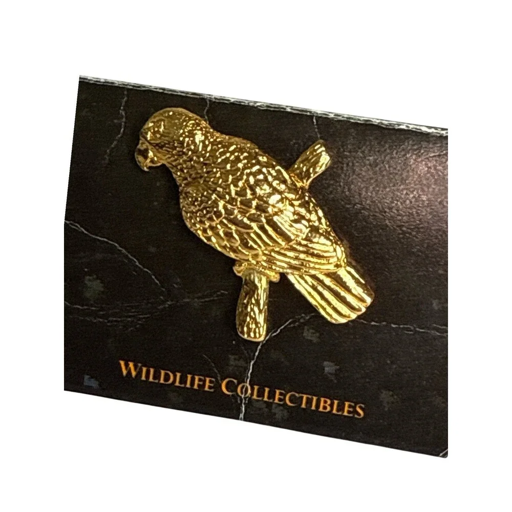 Lot 5 G.G. Harris Wildlife Collectibles Fine Pewter Bird Parrot Lapel Pins USA